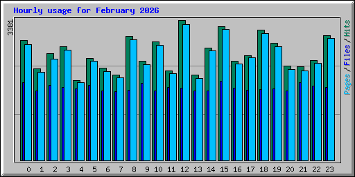 Hourly usage for February 2026