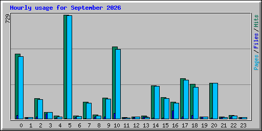 Hourly usage for September 2026